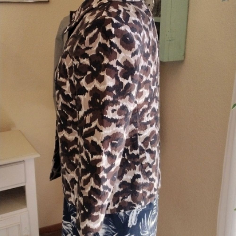 Talbots Animal Print Jacket - Picture 4 of 10